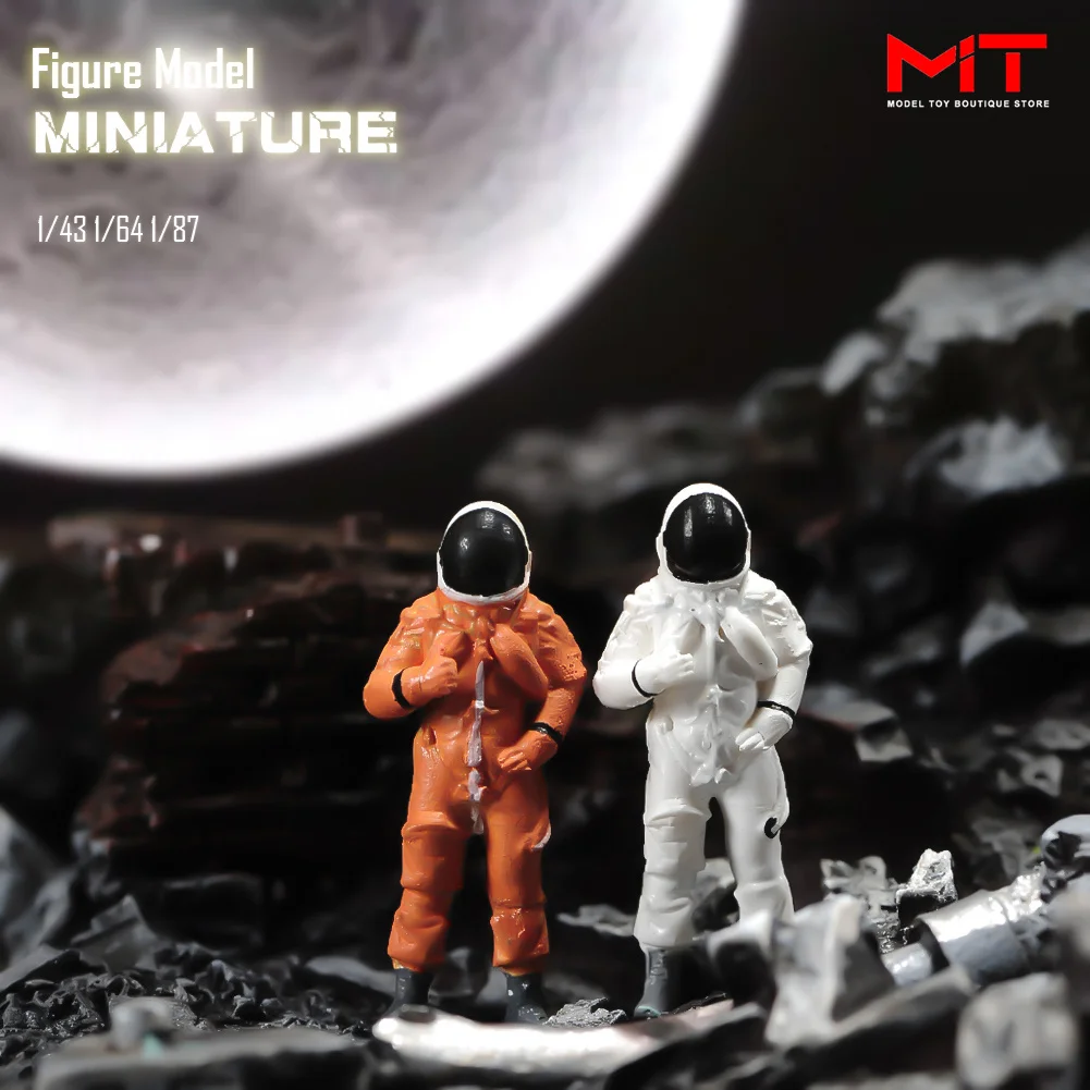 

ANT Miniature 1/87 1/64 1/43 Astronaut Unpainted Painted Diorama Figure Model DIY Creative Photography Props Scene Accessories