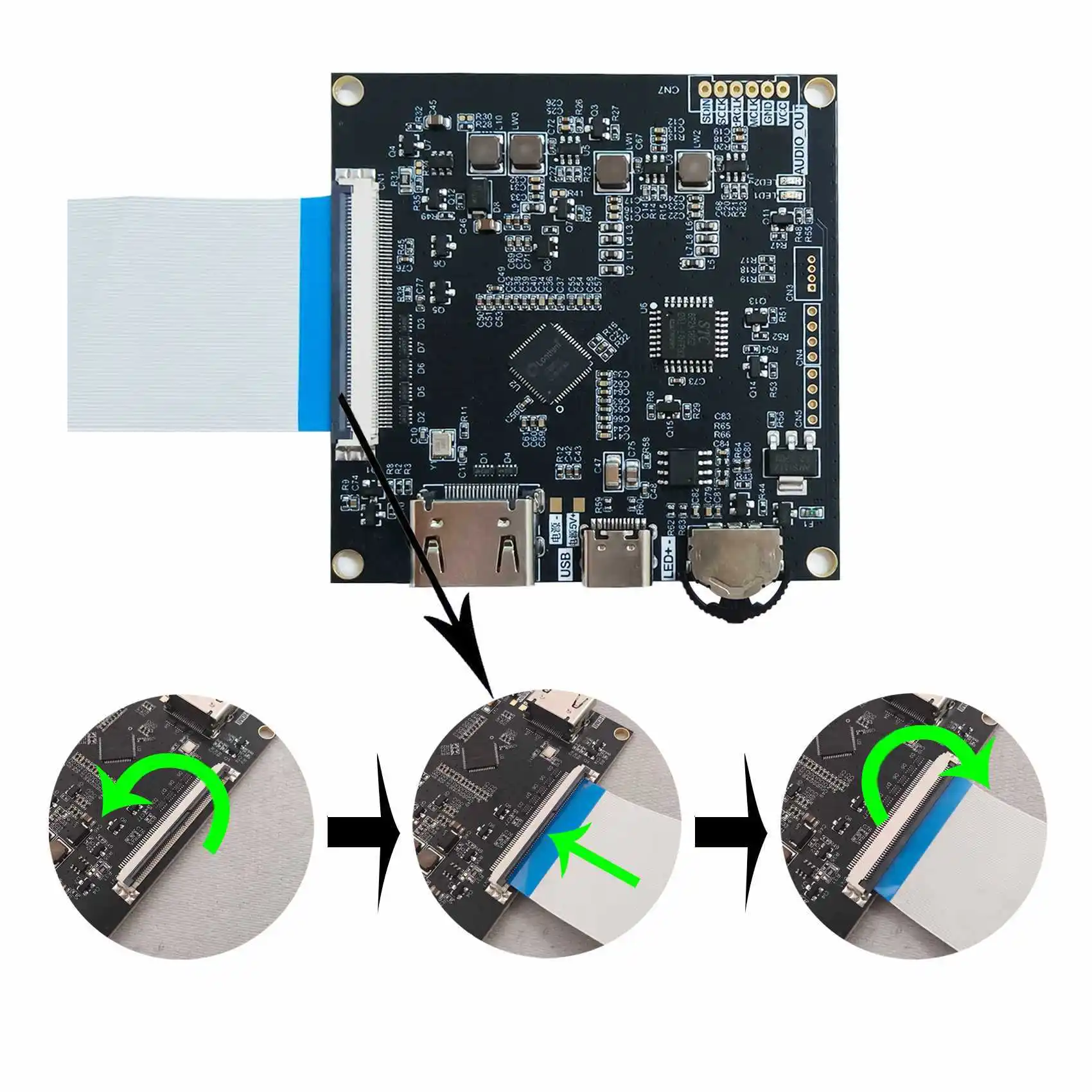 7.9인치 VS079L1SX1 1536x2048 IPS LCD 화면(H-D LCD 컨트롤러 보드 포함)