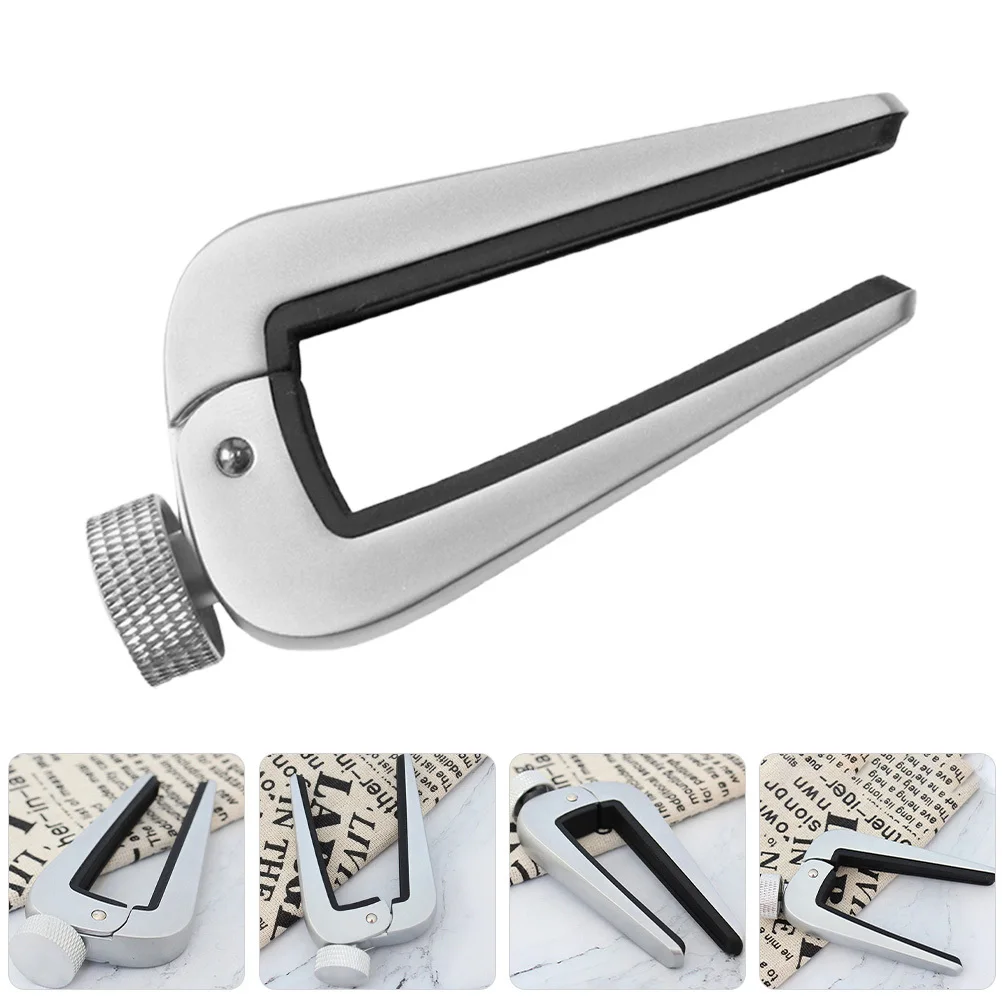 

Guitar Capo Adjustable For 6 12 String Acoustic Classical Electric Guitar Zinc Alloy Heavy Duty Tuning Tool Silver For