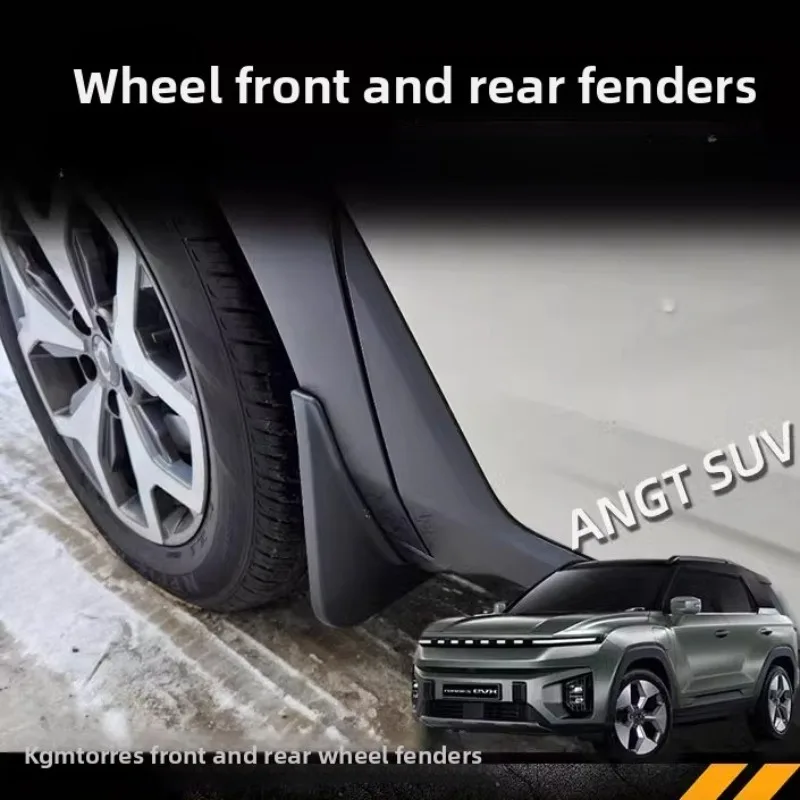 

For SsangYong KGM TORRES EVX Front & Rear Mud Guards – ABS Plastic Splash Guards (4PCS Set) – OEM Style Fender Protection