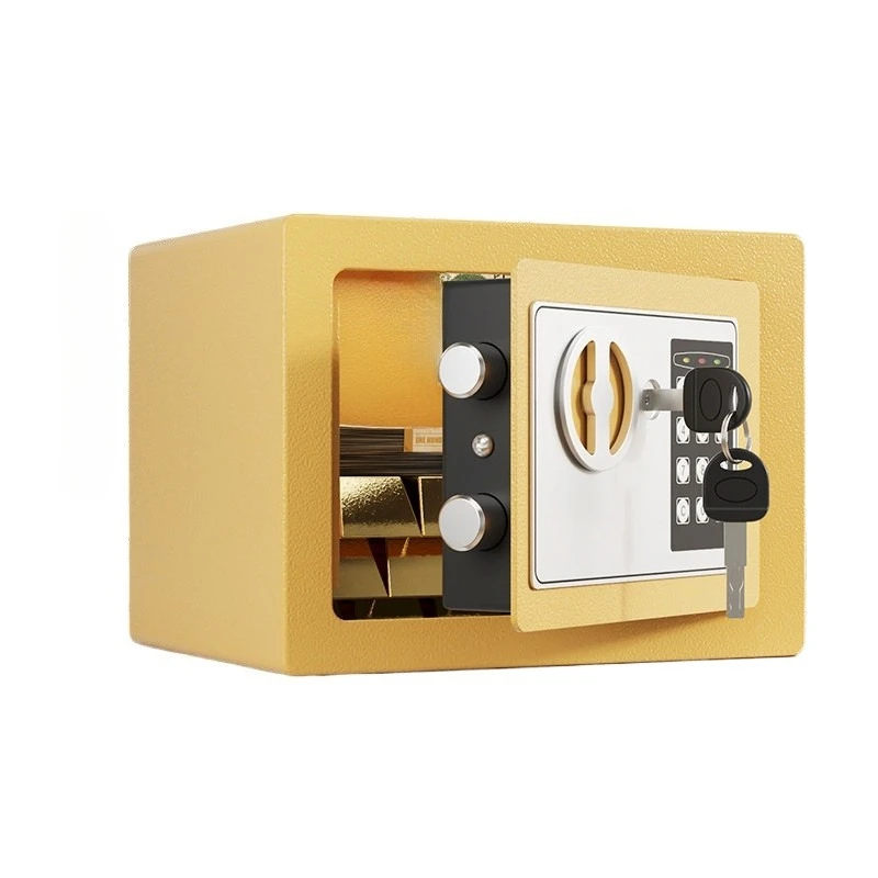 

Mini 17E All-Steel Small Safe, Password Lock Coin Slot Design Kids Piggy Bank Creative Birthday Gift