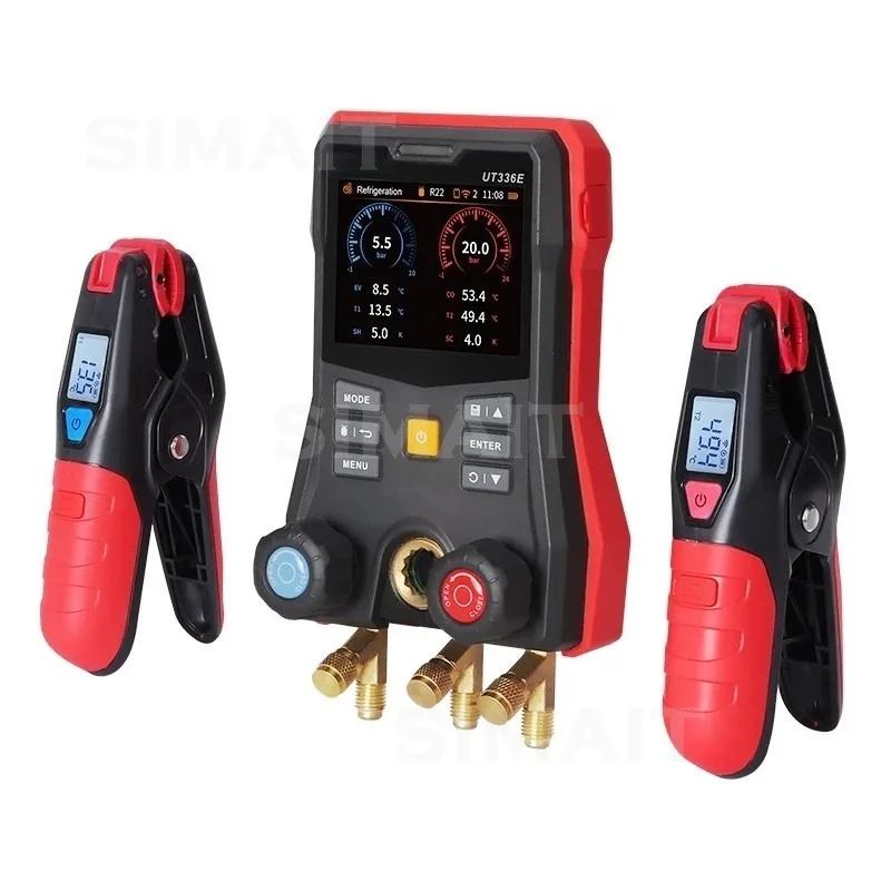 UT336E KIT Wireless Electronic Manifold Gauge Dual Pressure & Temperature AC Refrigerant Meter