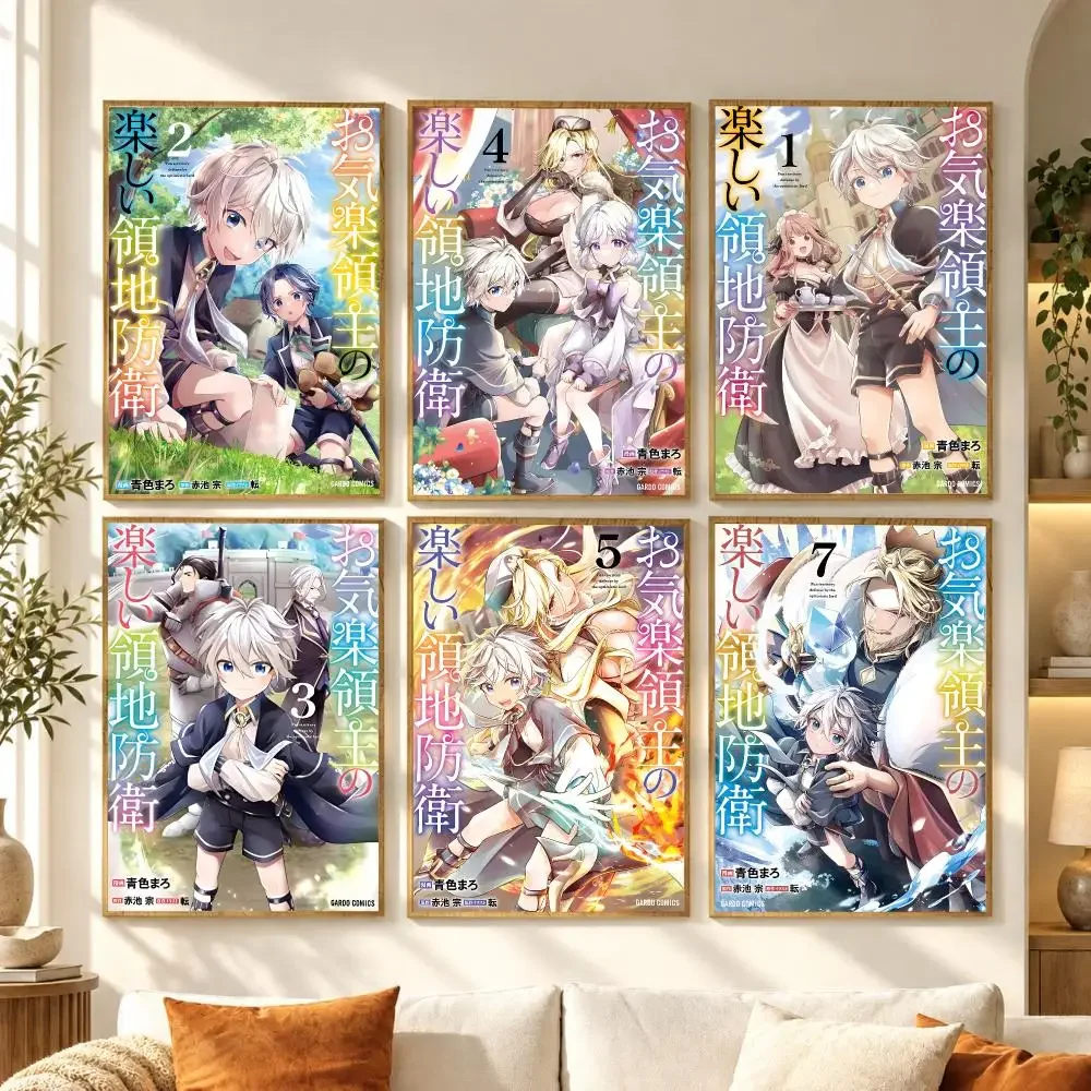 Easygoing T-Territory Defense by the Optimistic Lord Poster Stickers Self-Adhesive Decals for Bedroom Living Room Home Decor