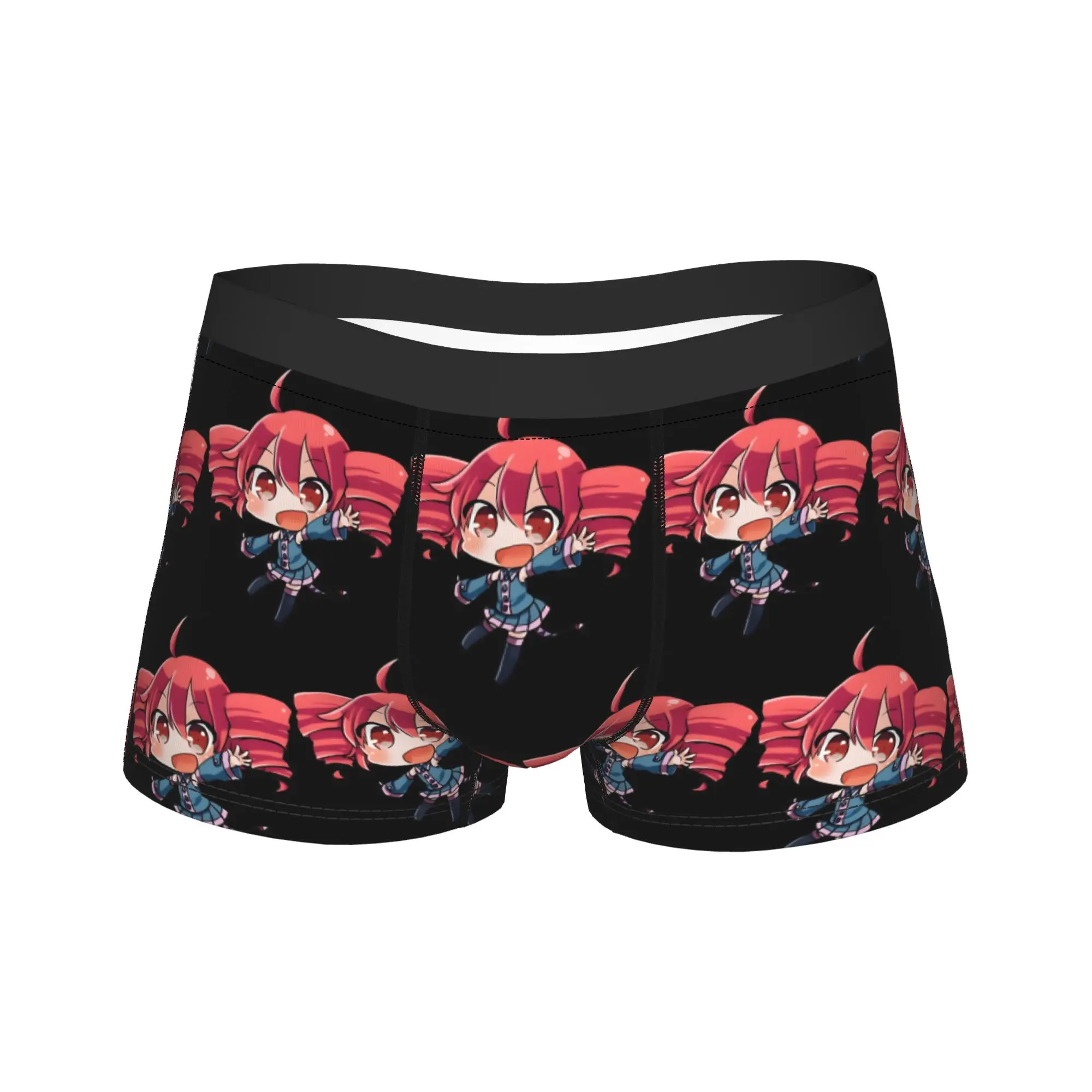 Chibi Kasane Teto Jumping Pose Underwear  Customs Boxershorts Hot Sale Men Panties Novelty Shorts Briefs Gift