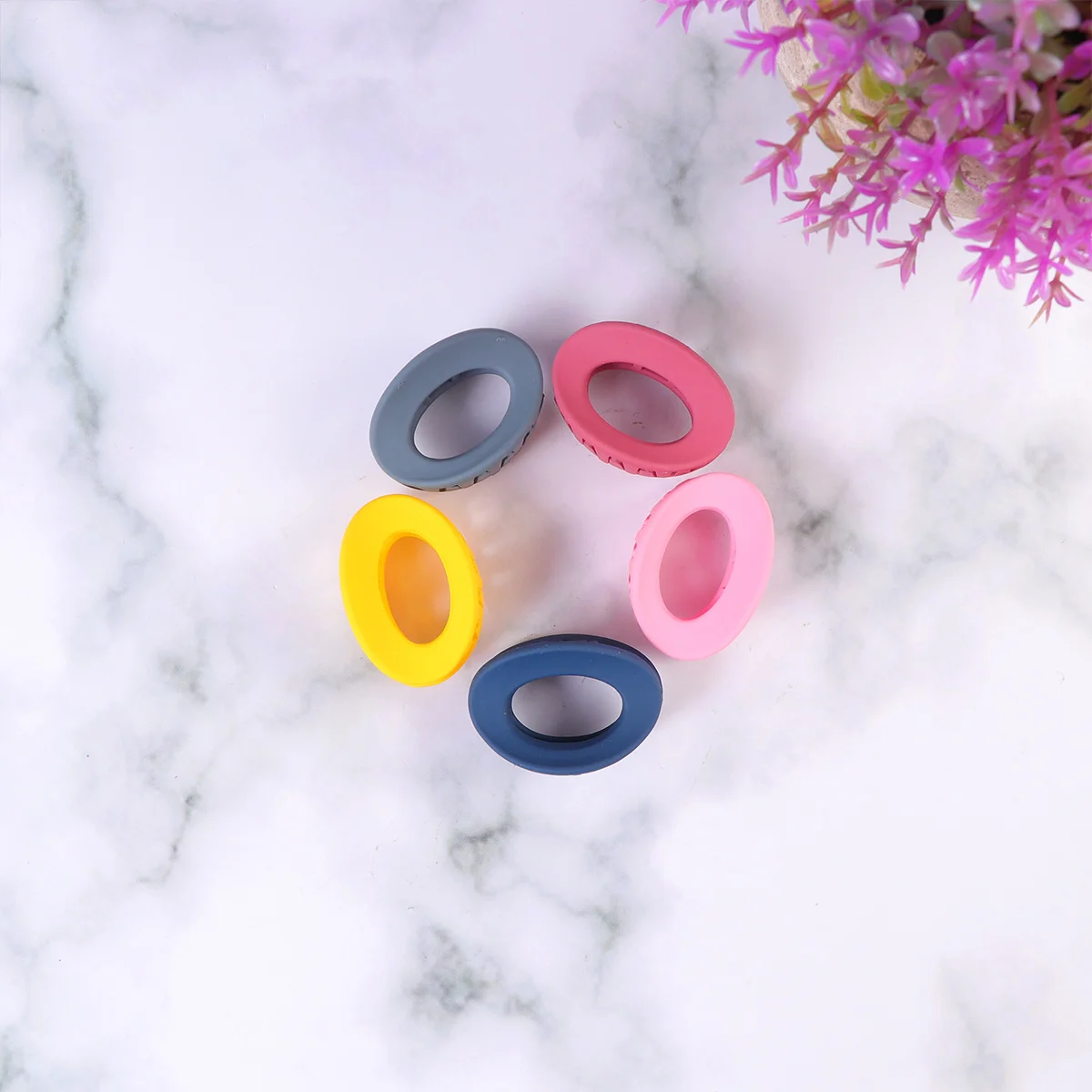 

10Pcs Frosted Acrylic Resin Hair Clips Round Design Hair Accessories for Women Styling Tools Resin Hairpin