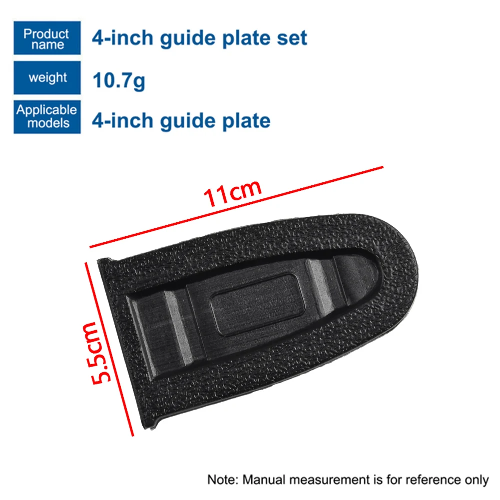 Plástico preto elétrico Chain Saw Guard, Bar Proteger Capa, Chainsaw Chain Guard, Ferramentas Elétricas Acessórios, 4-6in