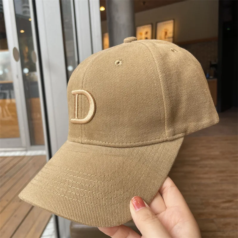 New Fashion Red High-grade Baseball Cap Women Men\'s Wide Brim Deep Hat Embroidery D Visor Hard Caps Spring and Autumn Travel Hat