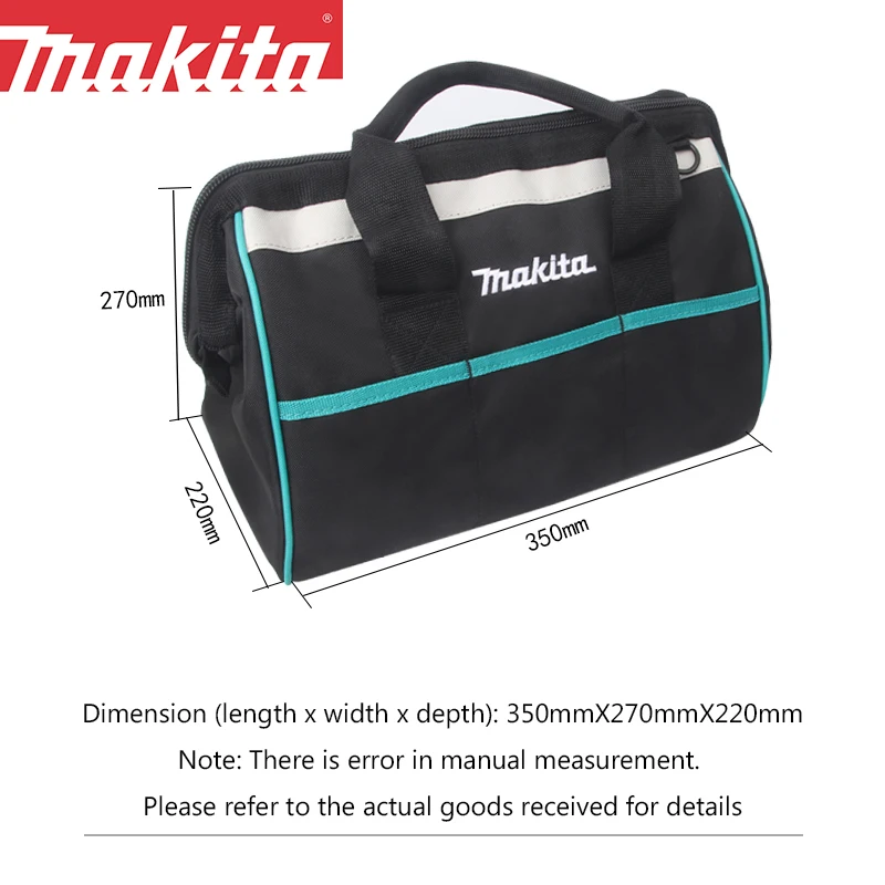 Makita Tool Bag Multi-function Maintenance Canvas Wear-resistant Installation Portable Tool Kit 832319-7