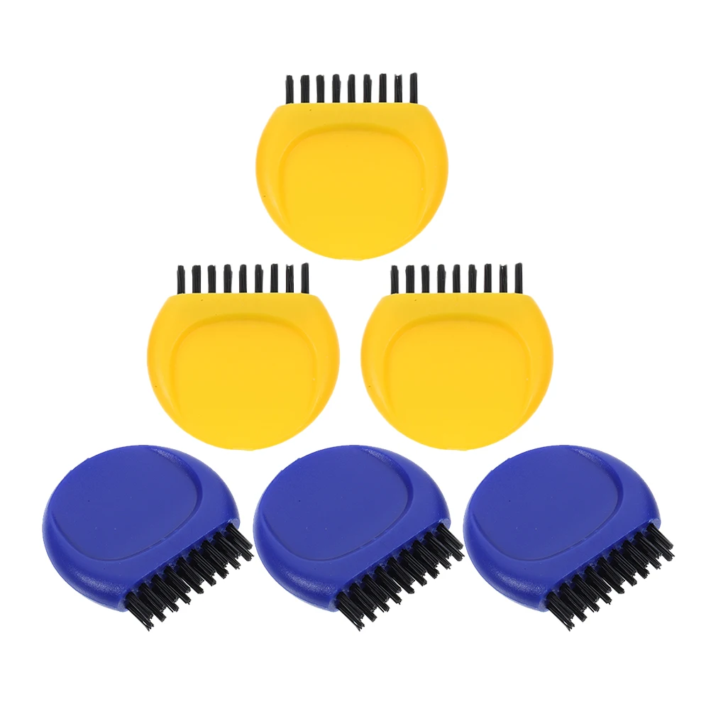 

6pcs Golf Club Brush Cleaning Tool Each Pack Golf Equipment Practice Accessory Golfs Storage Flexible Mat