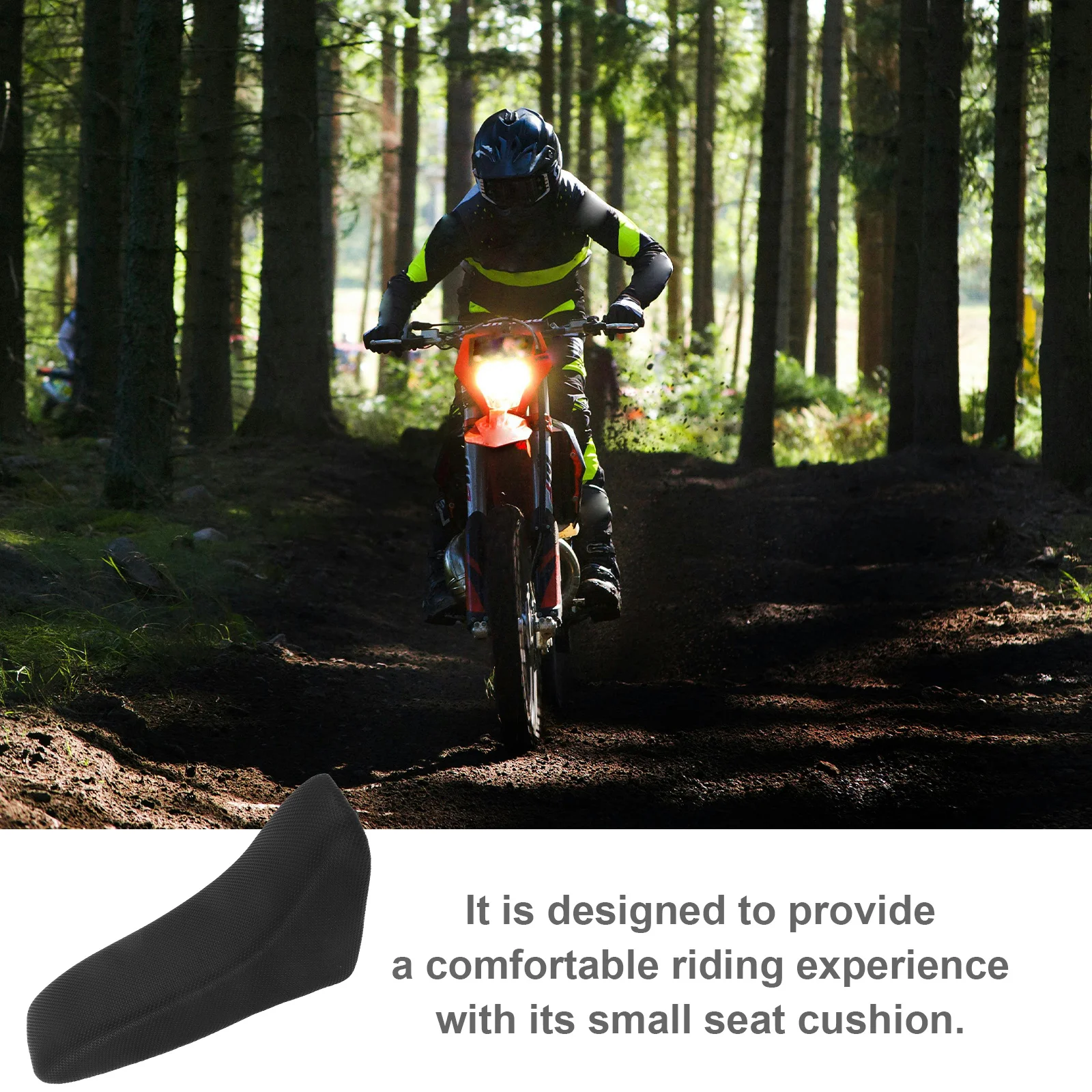 

Mini Off-Road Motorcycle Seat Cushion Replacement Soft Ergonomic Design Shockproof Tear-Resistant for Comfortable Riding