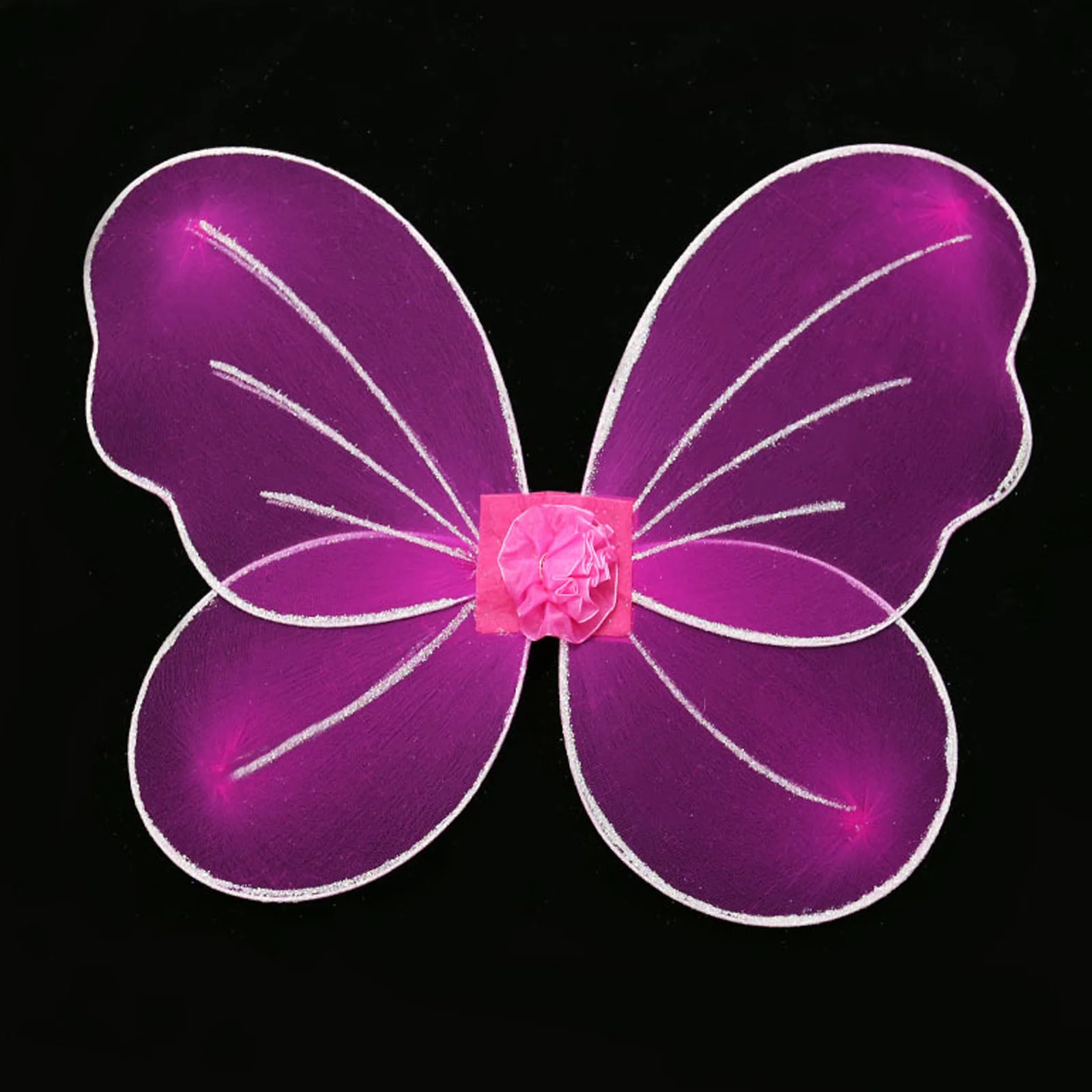 1개 나비 소품 요정 날개 소녀용 나비 날개 드레스업 파티 코스튬 플레이 생일 정원 코스프레 랜덤 색상