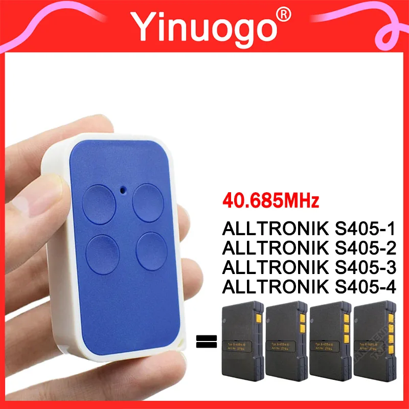 

For ALLTRONIK S405 S405-1 S405-2 S405-3 S405-4 Garage Door Remote Control 40.685MHz Fixed Code Hand Transmitter