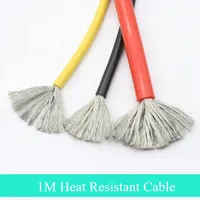 1M Heat Resistant Cable 30 28 26 24 22 20 18 16 15 14 13 12  Awg Super Soft Silicone Wire High Temperature Flexible Copper Wire