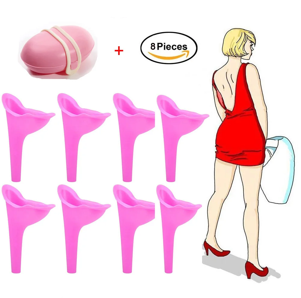 WETIPS Portable Emergency Female Urinal Reusable Urinals Female Pee Funnel Pipi Standing Women Urinals Girl Urinating Pee