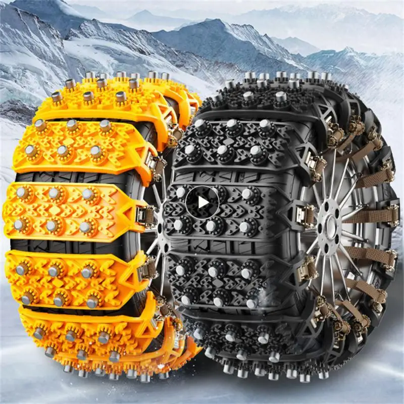 Emergency Anti-skid Chains Anti-skid Emergency Type Car Tires Rubber Anti-slip On Snow Snow Chains Road Snow Chains Safe Driving