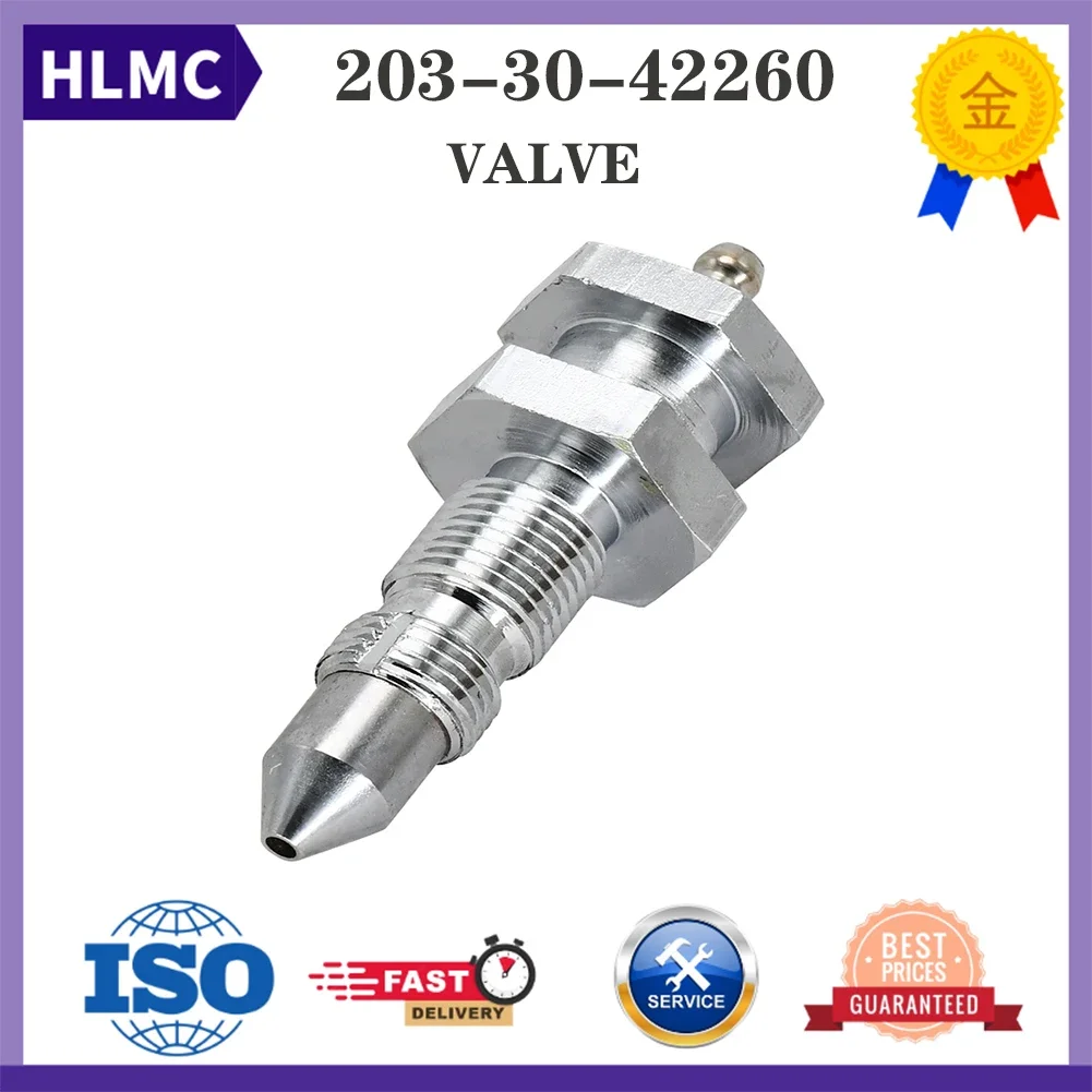 PC130 D20A D21A D40A D41A D65P D85E Valve Grease Adjust Fitting For Excavator Bulldozer 203-30-42260 201-30-52290 R2033042260