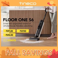 Tineco Floor One S6 Cordless Wet Dry Vacuum Cleaner Floor Washer Mop All-in-One for Hard Floors LED Dual-Sided Edge Cleaning