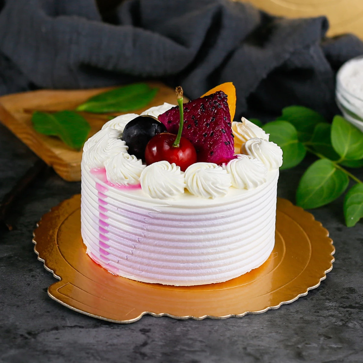 

20pcs Premium Board Round Cake Base 7.5 Inches Golden Sturdy Cake Circle Tray For Wedding Party Dessert Display Baking Pan