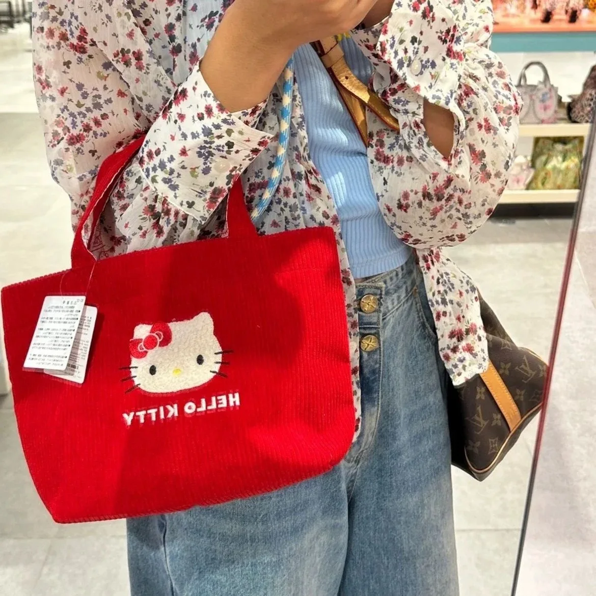 

Japanese Sanrio Hello Kitty series new storage bag, handbag, small tote bag