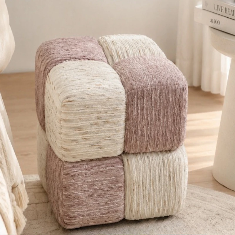 Small stool household coffee table small square stool light luxury sofa stool pedal