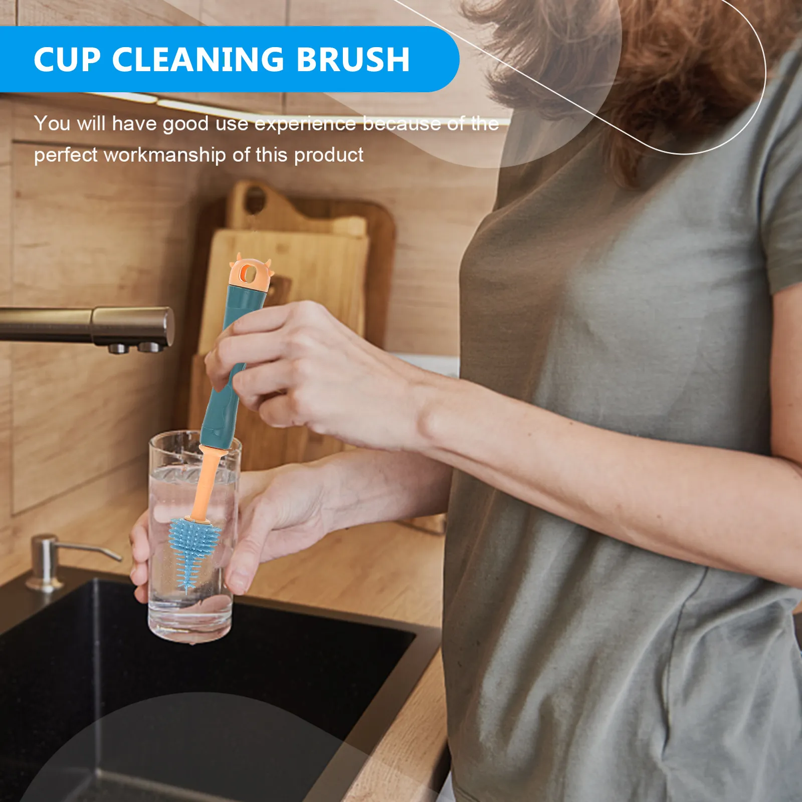 

Набор из 1-го комплекта щеток для детских бутылочек, силиконовый очиститель для соломинок, многофункциональный портативный бытовой очиститель для бутылочек и соломинок для детских принадлежностей