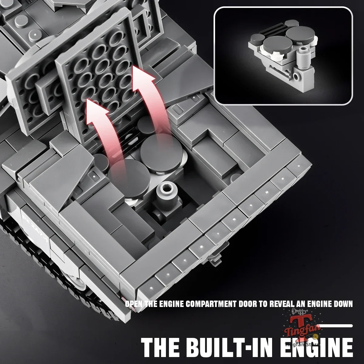 Tanque de batalha principal da série militar com blocos de construção de soldados conjunto leopardo 2a7 + tipo 10 tanque exército crianças brinquedos presentes para menino 898 peças