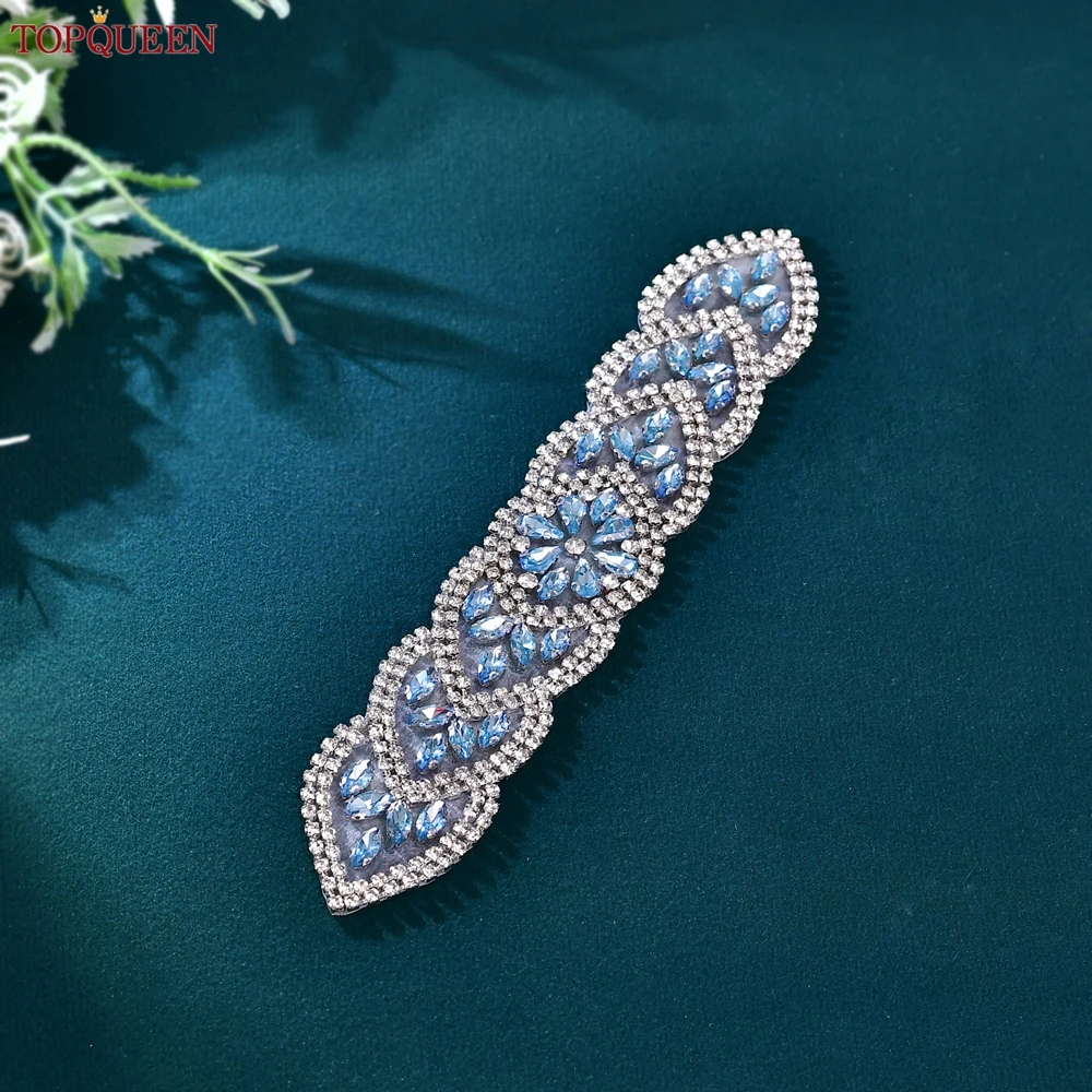 TOPQUEEN Elegant Bridal Rhinestone Belt Wedding Stage Performance Accessories for Party, Dating, Wedding Belt S248
