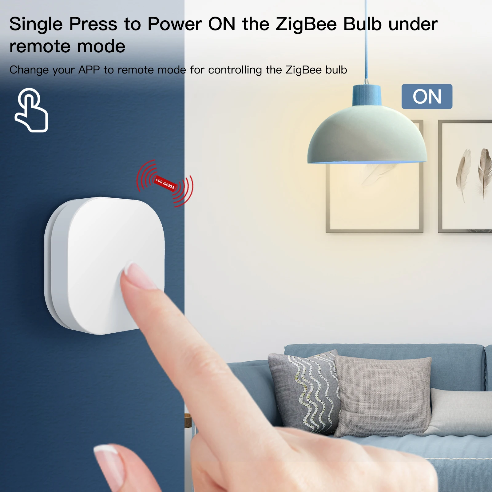 Aubess Tuya ZigBee Smart Scene Switch Multi-scene Linkage Smart Home Wireless APP Remote Control Zigbee Hub Required