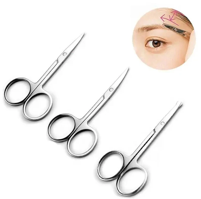 Eyebrow Scissor Makeup Eyelash Trimmer Facial Hair Remover Manicure Nail Cuticle Scissors Beauty Tools Eyelash Scissors