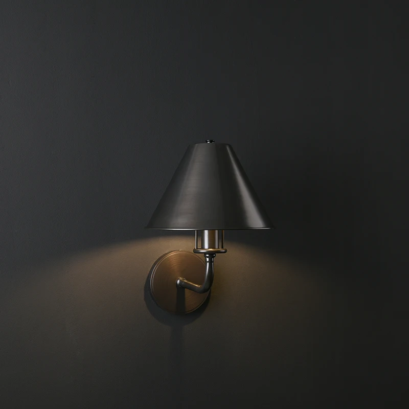 

European Simple style study reading light, Bedside lighting wall lamps, Brass hallway wall lamp, indoor decoration