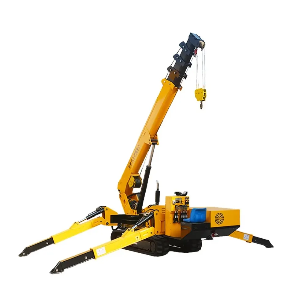 Mini Spider Hydraulic Mobile Lift Floor Crane 5m 9m 14m 16m Truck Mounted Spider Crawler Crane for Construction Use Deposit