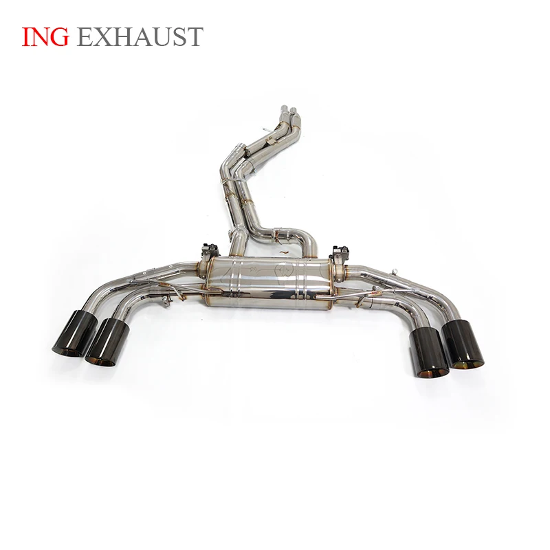 ING Escape Muffler Stainless Steel 304 Valve Catback for AUDI SQ5 Q5 3.0T B8 Sections Vehicle Model Motor Accessories System