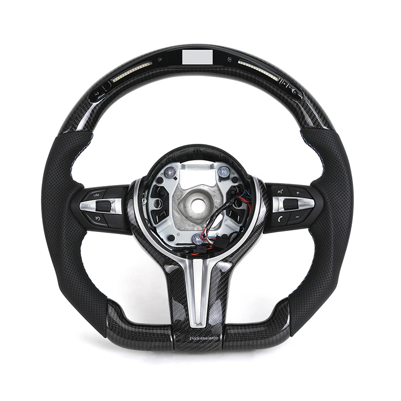

F06 F10 F11 F20 F30 M3 F80 M4 F82 M2 F87 M6 E90 paddle-less semi-perforated leather Light Emitting Diode Carbon Fiber