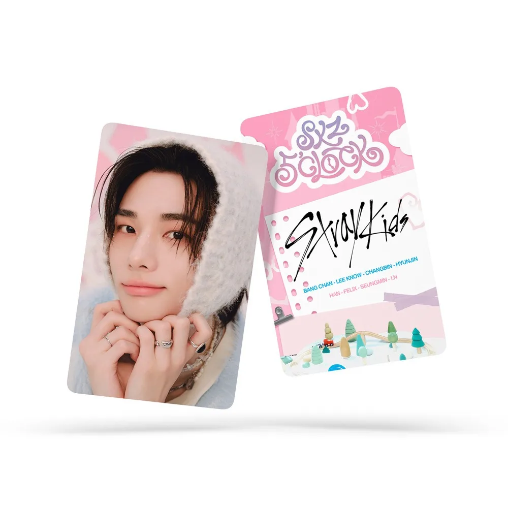 스트레이 키즈 앨범 컬렉션 카드 랜덤 카드 봉투 포장 블라인드 박스 인사말 카드 스타 LOMO 24 팩/박스