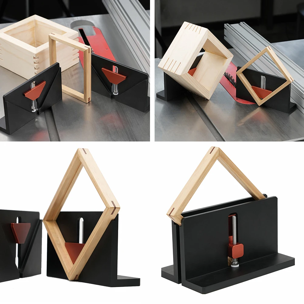 Rechtwinklige Spline-Befestigung, Frästisch, Zapfenschlitzen, Schlitzen, Sicherheits-Fütterungsclip, Holzrahmen, Herstellung, feste Klemme, Holzbearbeitungswerkzeug