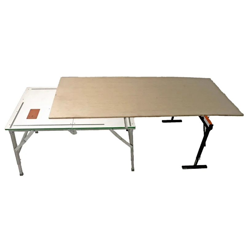 قوس شريط بطلاقة منشار طاولة منزلق لأعمال النجارة ملحقات طاولة منشار صغيرة خاصة متعددة الوظائف أداة ضبط بكرة دفعة مساعدة