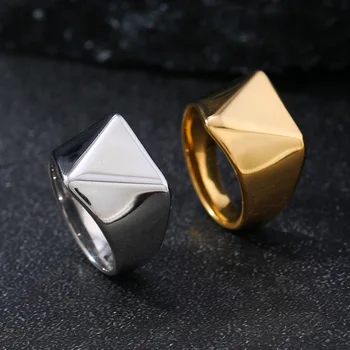 316L Stainless Steel Triangle Ring 1