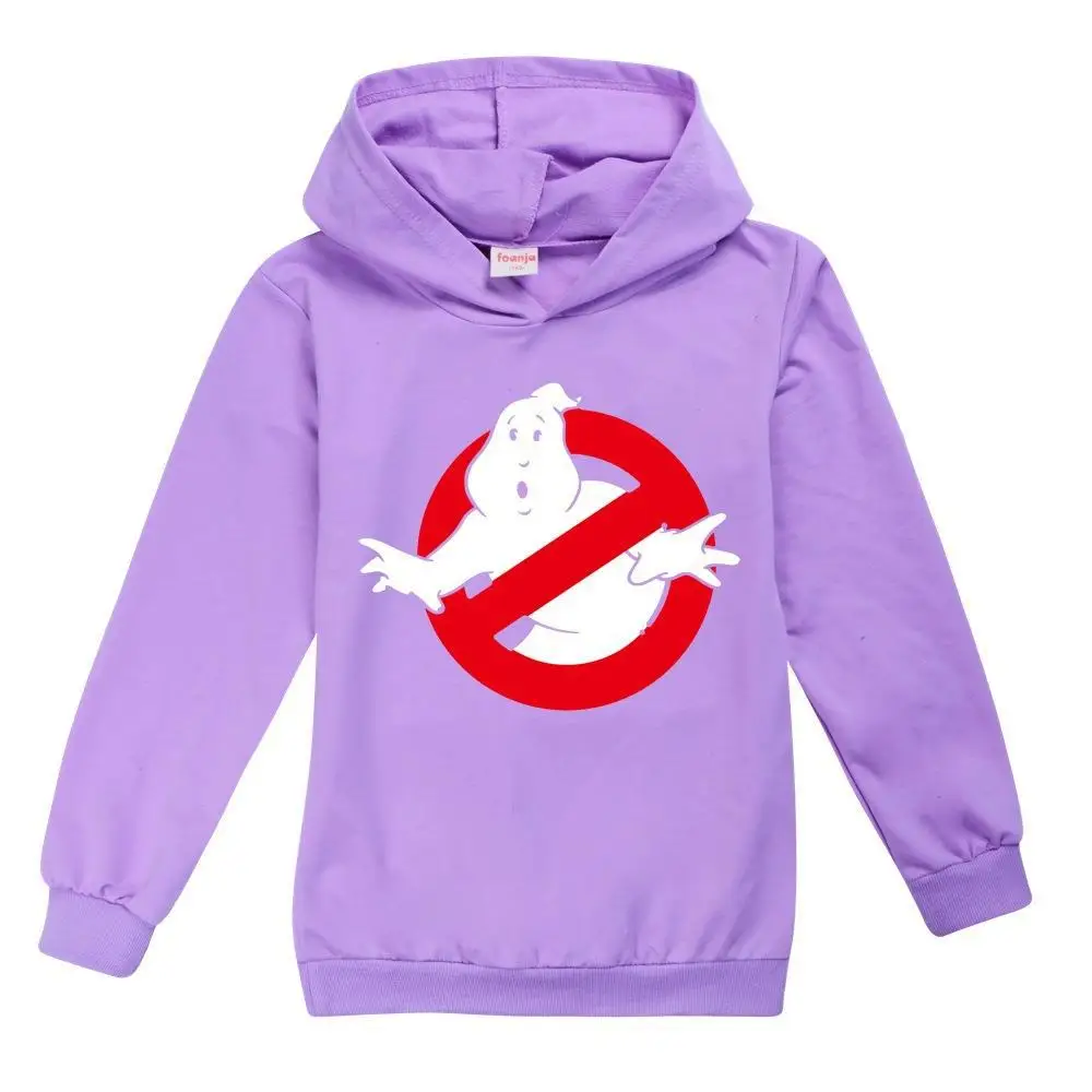 New Children's Hoodie Ghostbusters Boys' Girls' Coat Toddler Top Long Sleeve Child Black Sweatshir Spring Autumn Clothing527