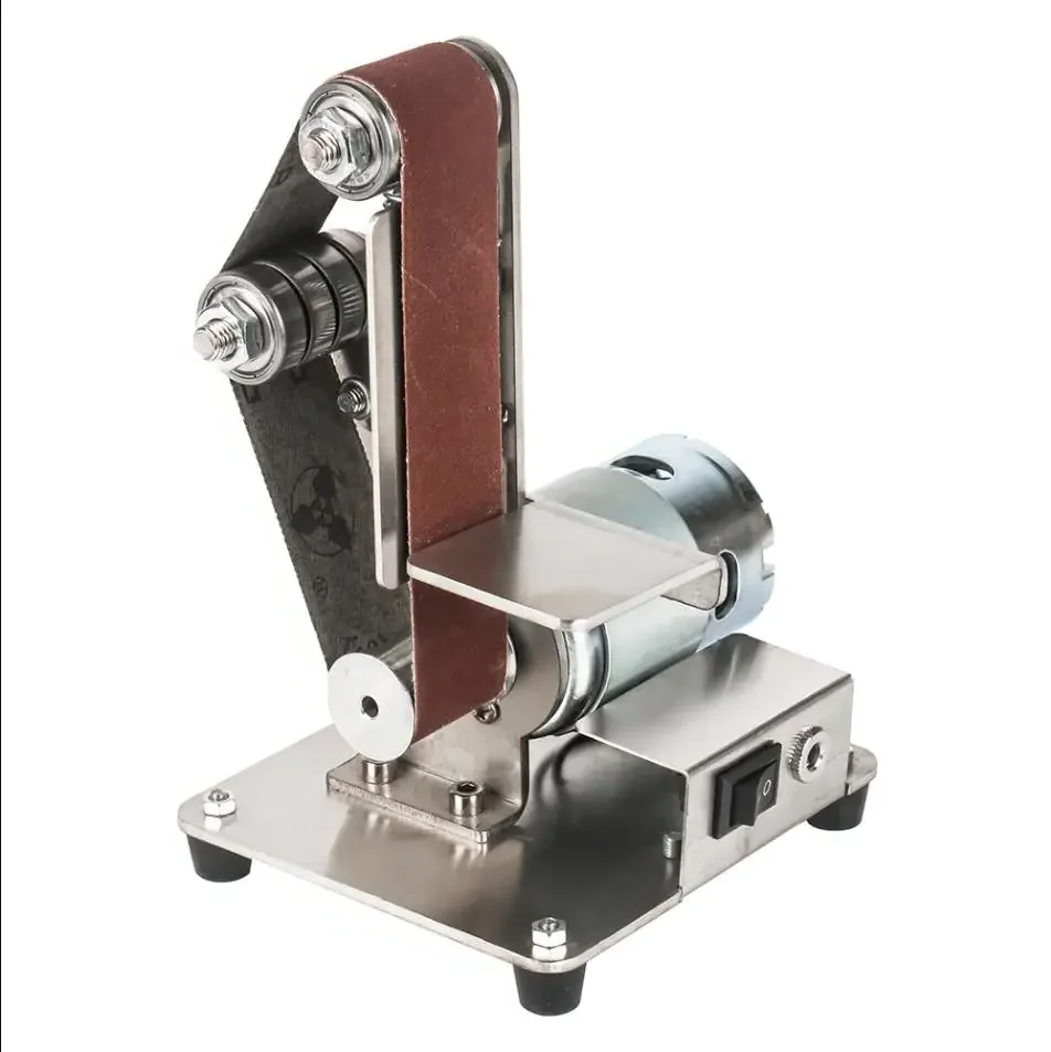 DIY Polishing Machine Multifunctional Small Sanding Belt Machine Table Belt Sander Cutter Edges Sharpener Belt Grinding Machine