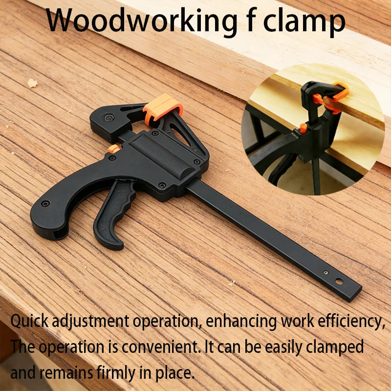 

4-дюймовый столярный зажим с фиксацией, быстросъемный, с трещоткой, из экструдированного нейлона, набор для расширения, портативный, для DIY