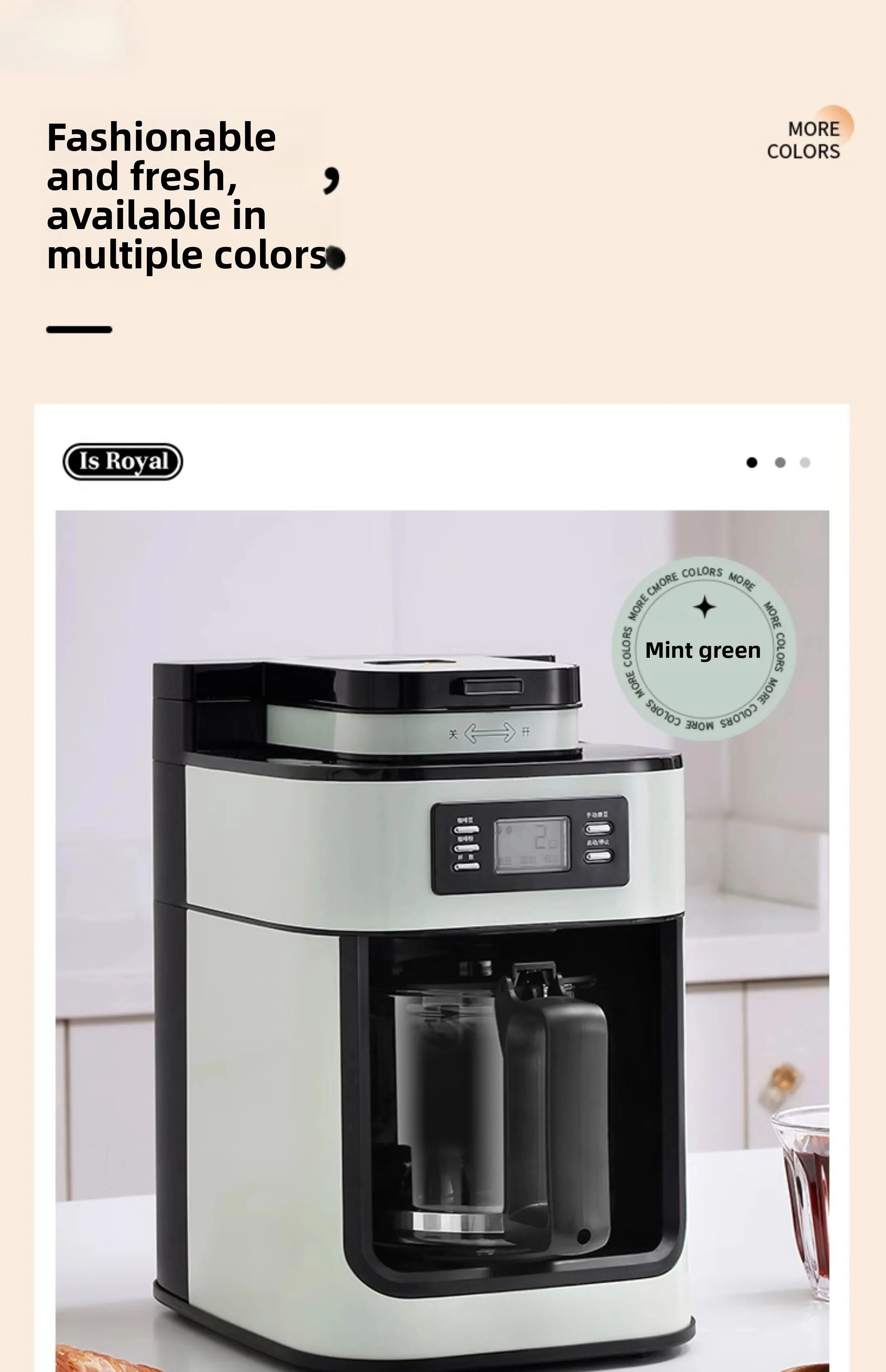 coffee machine automatic grinding integrated drip grinding home office