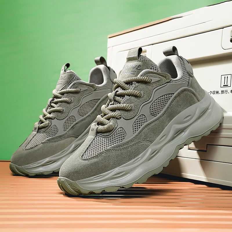 

2025 new men's casual shoes,walking shoes,sneakers strolling shoe soft-soled Soft Sole Casual unisex shock-absorbing Durable