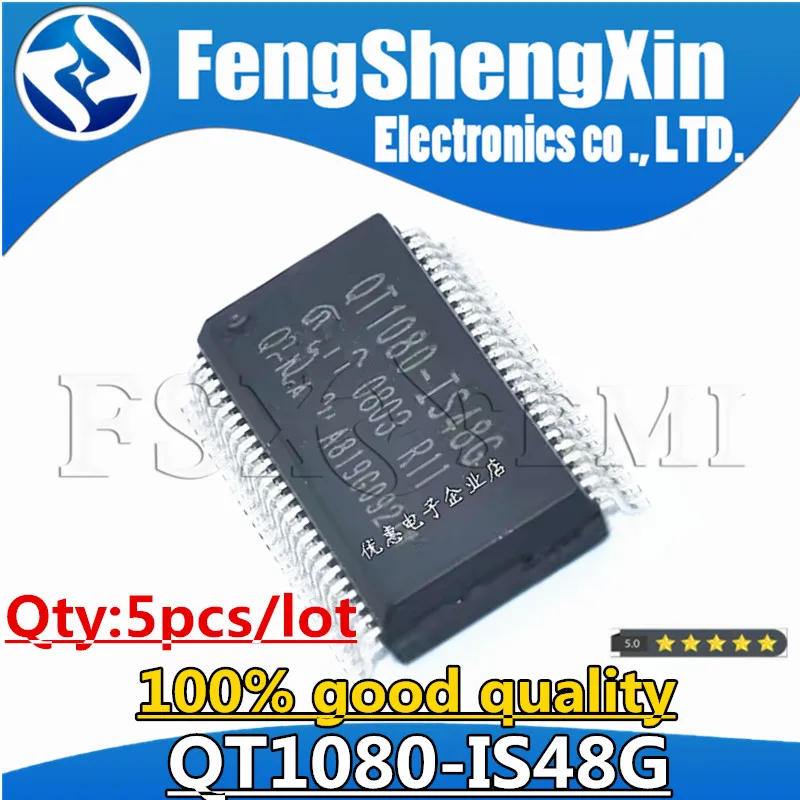 5pcs/lot QT1080-IS48G SSOP48  8 KEY QTOUCH SENSOR IC