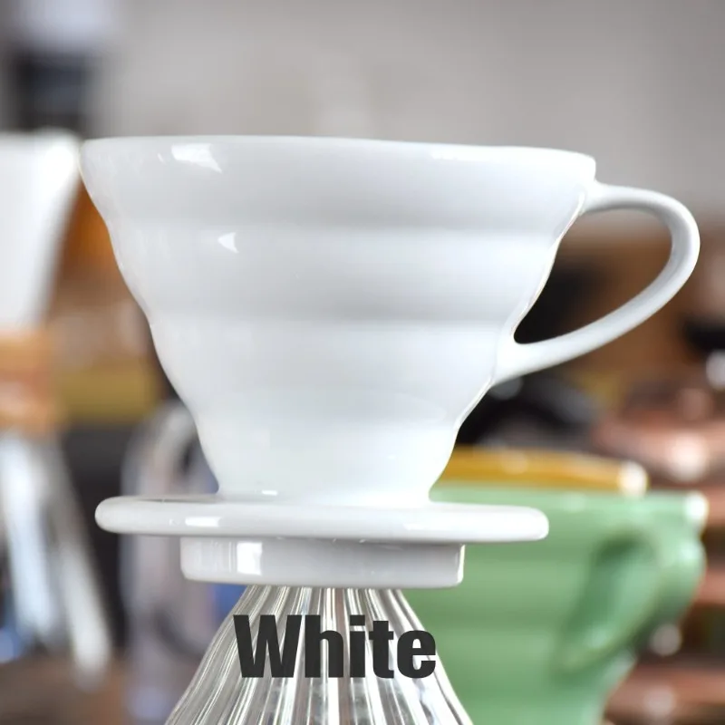 

Ceramic coffee filter cup, hand flush funnel, coffee filter