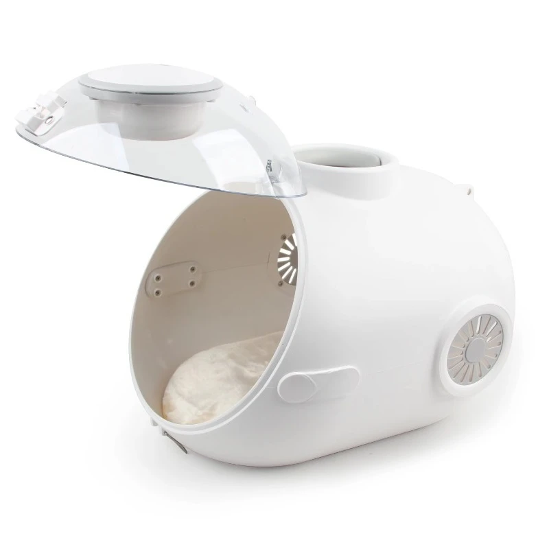 

Transparent pet cat dog food storage box bag travel walking roadshow pet dog travel carrier