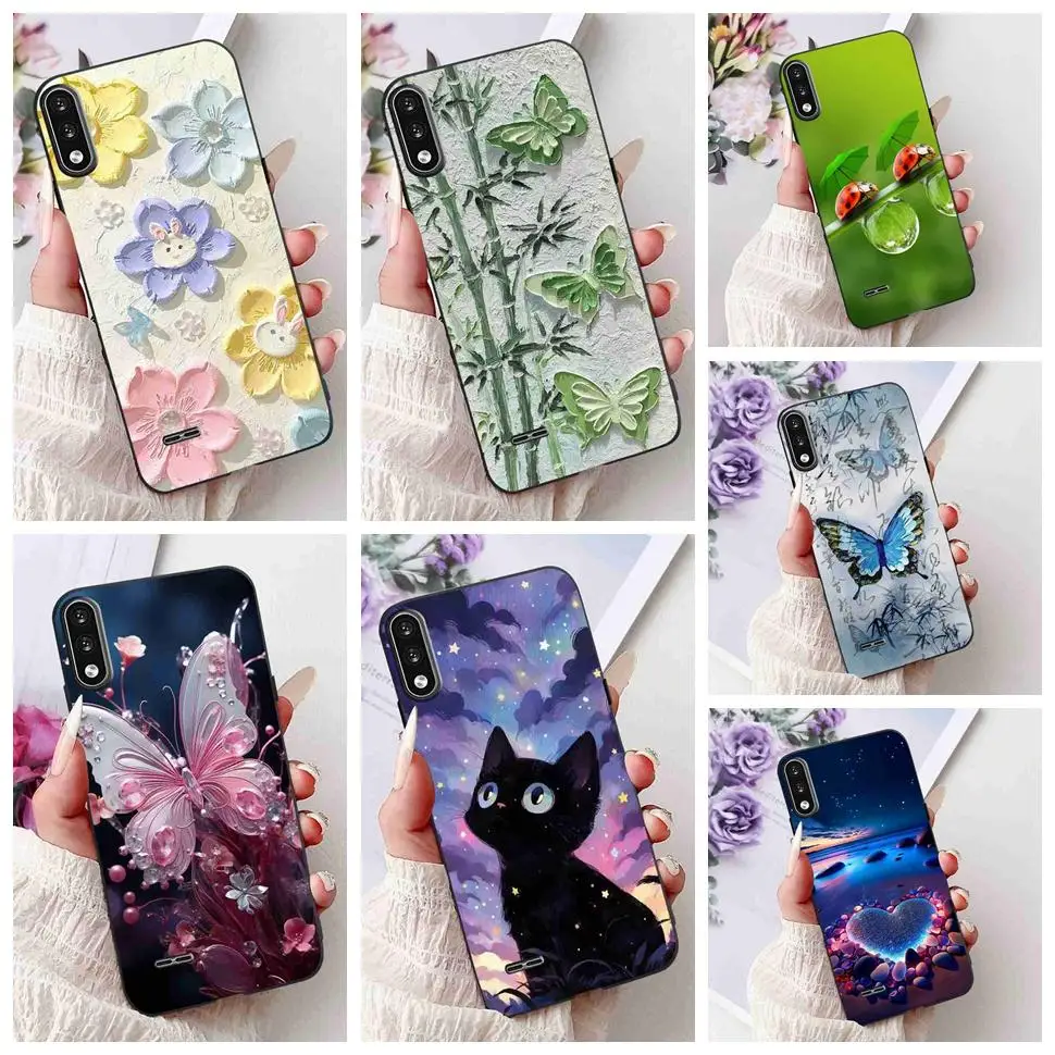 Para LG K22 2020 carcasa 6,2 "funda con patrón Floral de silicona suave TPU para LG K 22 K22 LGK22 Fundas protectoras de pantalla Coque Fundas