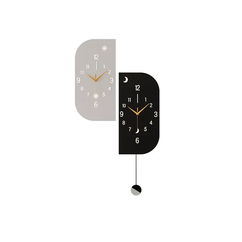 Internet celebrity corner double-sided clock wall-mounted high-end wall-mounted watch