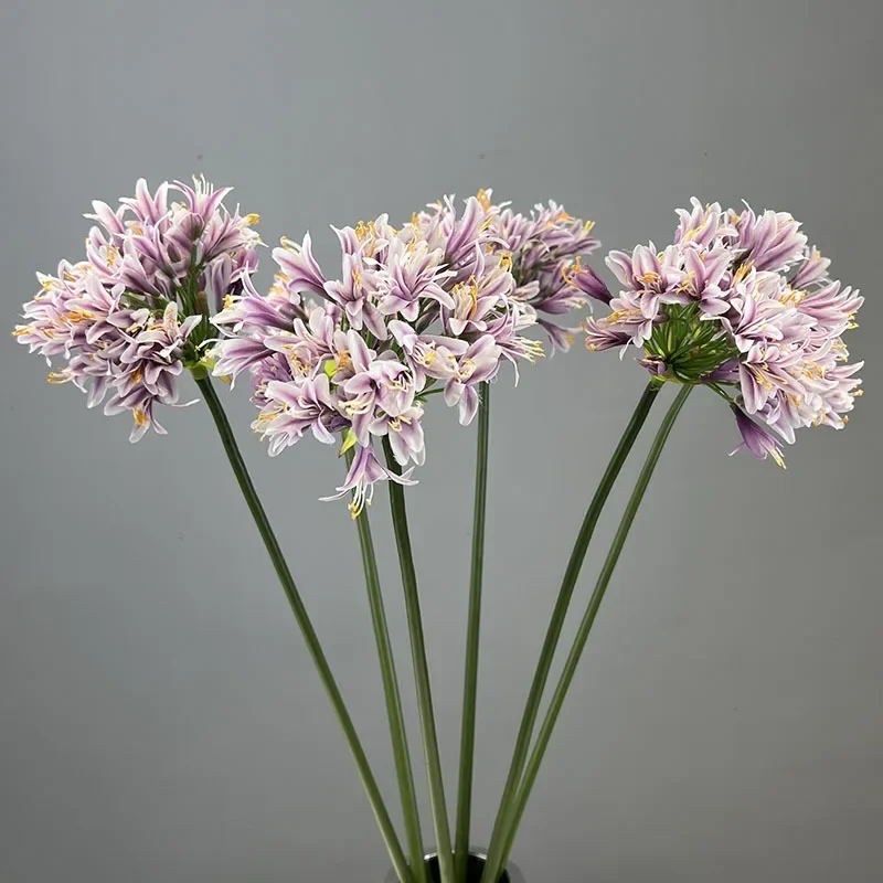 2 stücke 93cm künstliche Blumen Seide hundert Lotus Garten Dekor Simulation hundert Lotus weiß lila gefälschte Blume Haupt dekoration – Detail 18