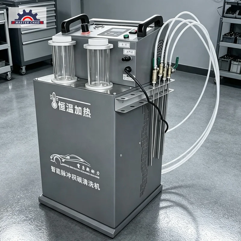 4-channel Car Pulse Heating Cycle Cleaning Machine, Carbon Removal For Inner Cylinder, Auto Repair Shop 220V
