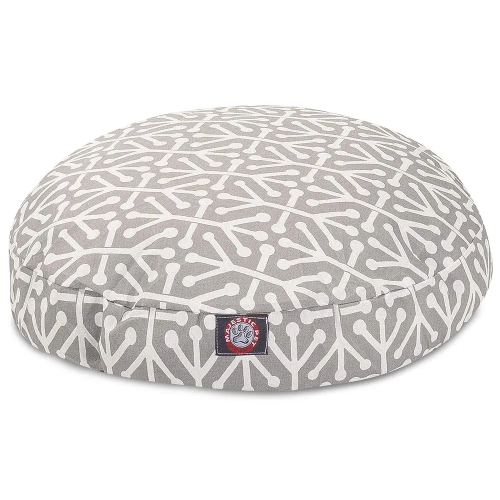 

Gray Aruba Medium Round Indoor Outdoor Pet Dog Bed With Removable Washable Cover By Products